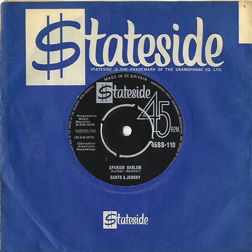 Santo And Johnny Spanish Harlem 7" vinyl single (7 inch record / 45) UK SJD07SP613584