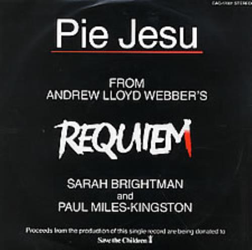Sarah Brightman Pie Jesu 7" vinyl single (7 inch record / 45) Japanese SAH07PI273428