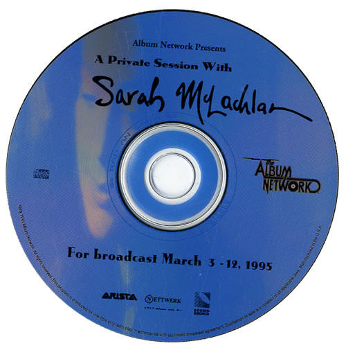 Sarah McLachlan A Private Session CD album (CDLP) US MCLCDAP173790