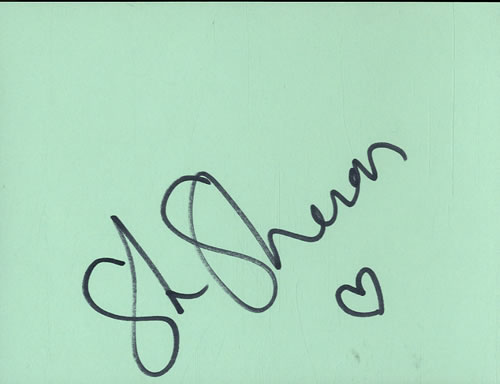 Sarah Sherman Page From An Autograph Book memorabilia UK WGRMMPA603182