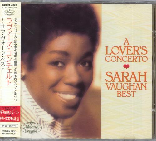 Sarah Vaughan A Lover's Concerto - Sarah Vaughan Best CD album (CDLP) Japanese VAACDAL827634