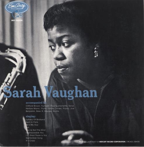Sarah Vaughan Sarah Vaughan - 180gm Vinyl vinyl LP album (LP record) UK VAALPSA821565