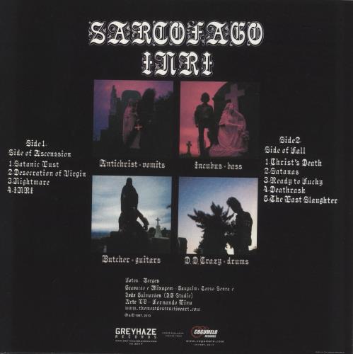 Sarcofago I.N.R.I. vinyl LP album (LP record) US WGULPIN869152