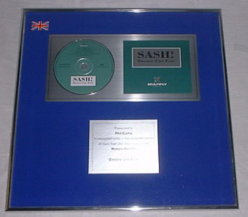 Sash! Encore Une Fois award disc UK SS!AWEN204326