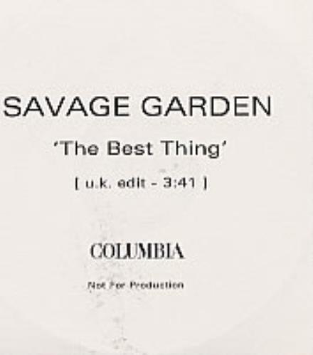 Savage Garden The Best Thing CD-R acetate UK SGDCRTH177312