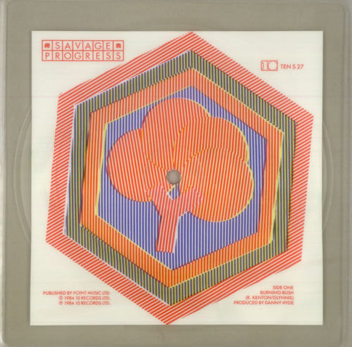 Savage Progress Burning Bush shaped picture disc (picture disc vinyl record) UK 3SPSHBU544284