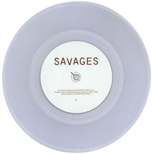 Savages Flying To Berlin - 2nd - Clear Vinyl 7" vinyl single (7 inch record / 45) UK XD207FL777273