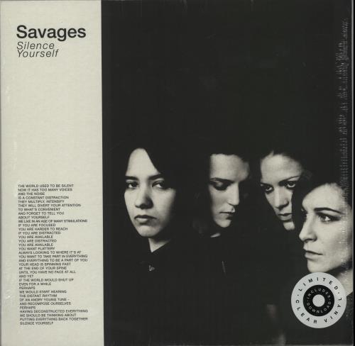 Savages Silence Yourself - Clear Vinyl - Sealed vinyl LP album (LP record) UK XD2LPSI652642