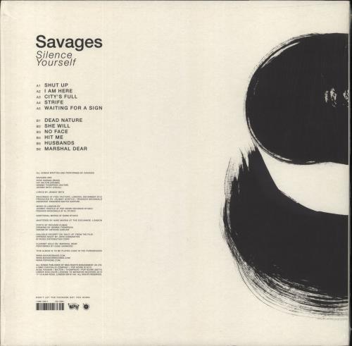 Savages Silence Yourself - Clear Vinyl - Shrink vinyl LP album (LP record) UK XD2LPSI815206