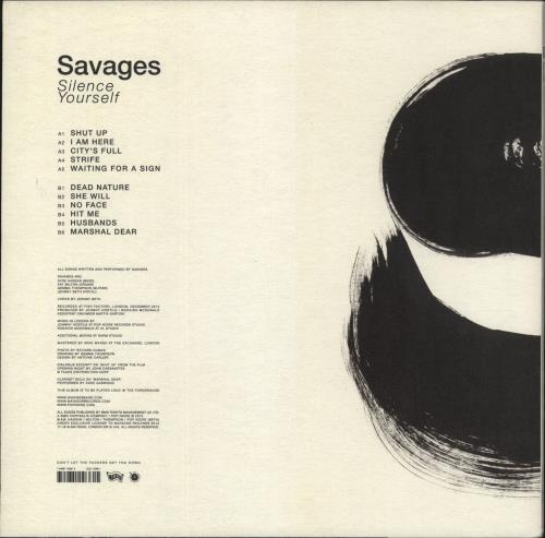 Savages Silence Yourself - EX vinyl LP album (LP record) UK XD2LPSI864777