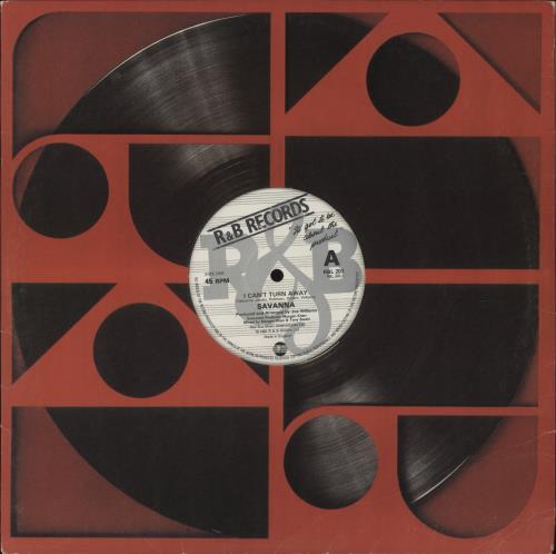 Savanna I Cant Turn Away - Red Sleeve 12" vinyl single (12 inch record / Maxi-single) UK YDV12IC862195