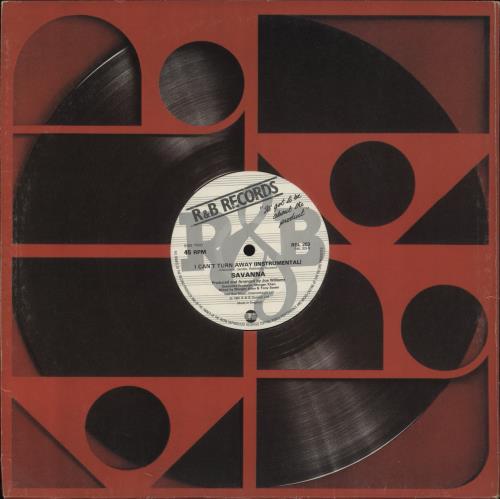 Savanna I Cant Turn Away - Red Sleeve 12" vinyl single (12 inch record / Maxi-single) UK YDV12IC862195