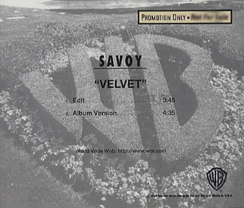 Savoy (A-Ha) Velvet CD single (CD5 / 5") US SAVC5VE139695