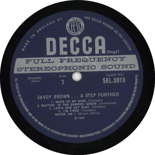 Savoy Brown A Step Further - 1st - EX vinyl LP album (LP record) UK SVBLPAS739093