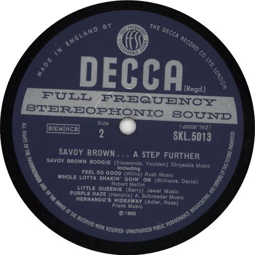 Savoy Brown A Step Further - 1st - EX vinyl LP album (LP record) UK SVBLPAS739093