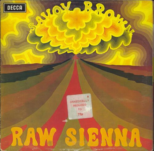 Savoy Brown Raw Sienna - VG vinyl LP album (LP record) UK SVBLPRA818559