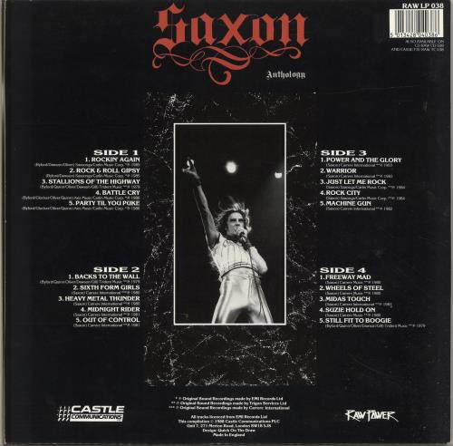Saxon Anthology - Compilation 2-LP vinyl record set (Double LP Album) UK SAX2LAN698415