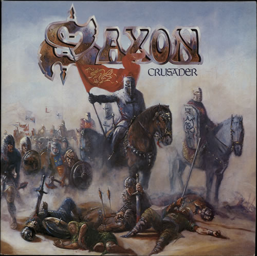 Saxon Crusader vinyl LP album (LP record) UK SAXLPCR567202