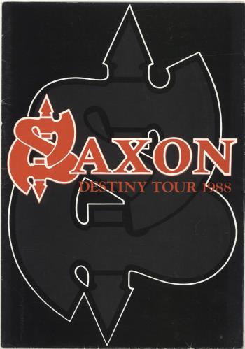 Saxon Destiny Tour 1988 tour programme UK SAXTRDE688650