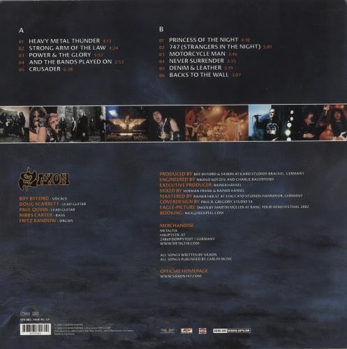 Saxon Heavy Metal Thunder picture disc LP (vinyl picture disc album) German SAXPDHE872148