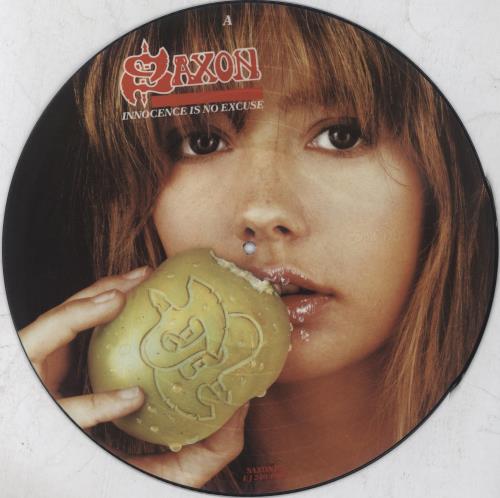 Saxon Innocence Is No Excuse picture disc LP (vinyl picture disc album) UK SAXPDIN21961