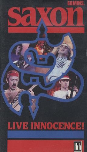 Saxon Live Innocence! video (VHS or PAL or NTSC) UK SAXVILI274460