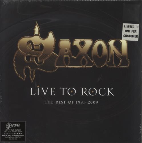 Saxon Live To Rock: The Best Of 1991-2009 vinyl LP album (LP record) UK SAXLPLI871992