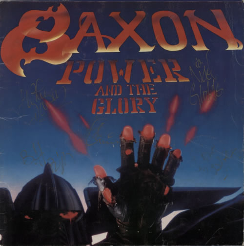 Saxon Power And The Glory - Autographed tour programme US SAXTRPO598681