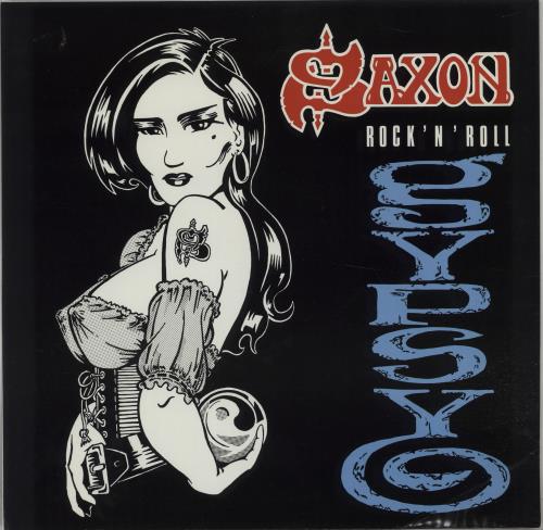 Saxon Rock N Roll Gypsy + Patch 12" vinyl single (12 inch record / Maxi-single) UK SAX12RO667189