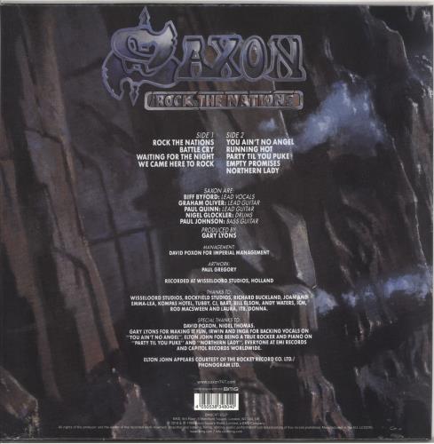 Saxon Rock The Nations - Tri-Colour Vinyl - Opened Shrink vinyl LP album (LP record) UK SAXLPRO720825