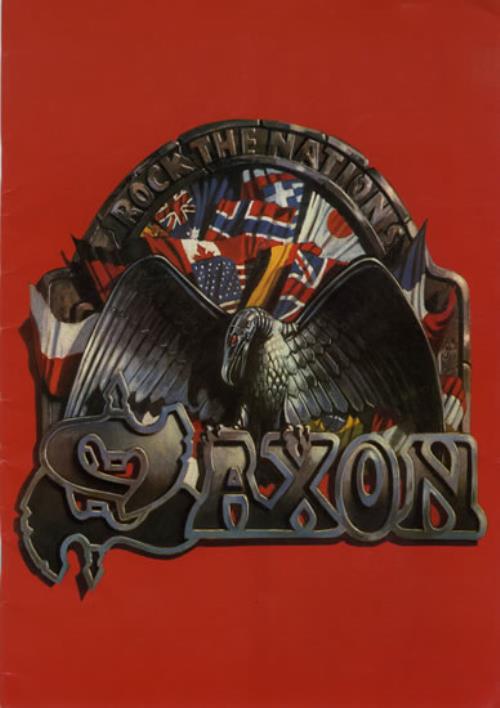 Saxon Rock The Nations Autographed UK tour programme (557396) TOUR PROGRAMME