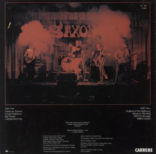 Saxon Saxon vinyl LP album (LP record) French SAXLPSA329122