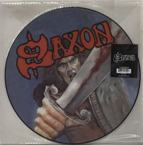 Saxon Saxon picture disc LP (vinyl picture disc album) UK SAXPDSA762988