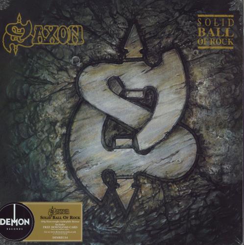 Saxon Solid Ball Of Rock vinyl LP album (LP record) UK SAXLPSO770123