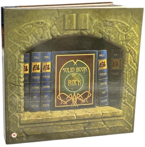 Saxon Solid Book Of Rock + Signed Print CD Album Box Set UK SAXDXSO877287