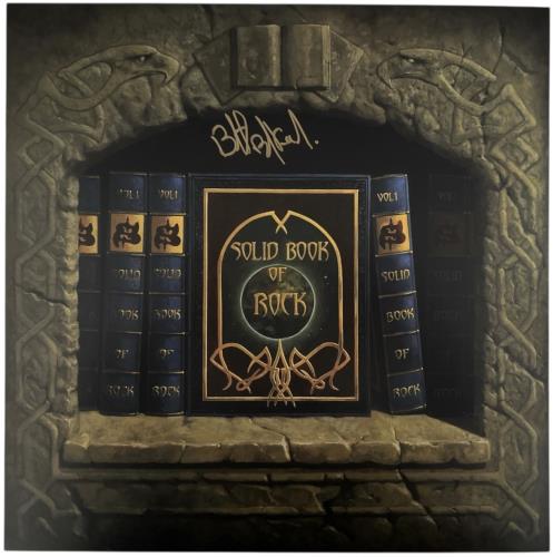 Saxon Solid Book Of Rock + Signed Print CD Album Box Set UK SAXDXSO877287