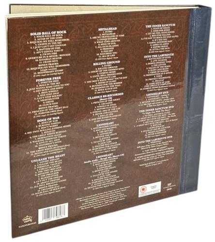 Saxon Solid Book Of Rock + Signed Print CD Album Box Set UK SAXDXSO877287