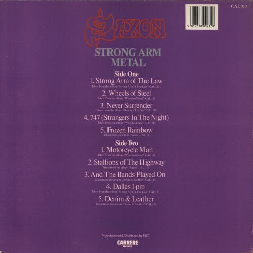 Saxon Strong Arm Metal vinyl LP album (LP record) UK SAXLPST287198
