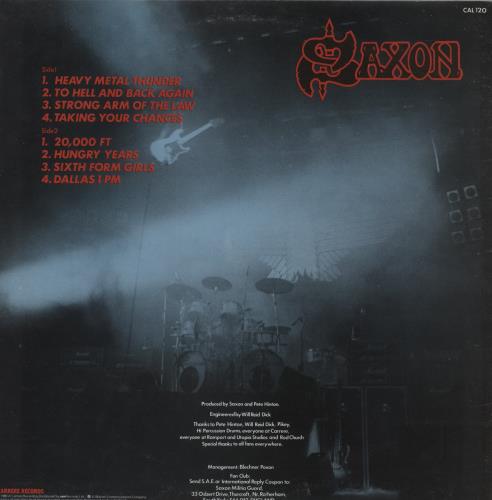 Saxon Strong Arm Of The Law vinyl LP album (LP record) UK SAXLPST668320