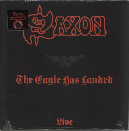 Saxon The Eagle Has Landed (Live) - Red & Black Vinyl - Sealed vinyl LP album (LP record) UK SAXLPTH720824