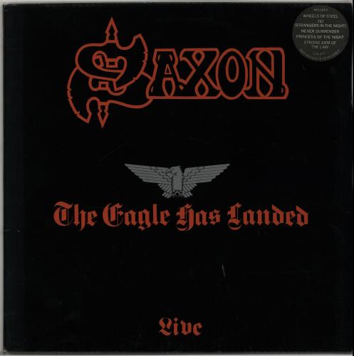 Saxon The Eagle Has Landed - Embossed & Stickered Sleeve + Merch Insert vinyl LP album (LP record) UK SAXLPTH649908