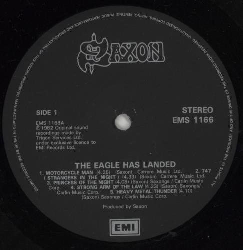 Saxon The Eagle Has Landed Live vinyl LP album (LP record) UK SAXLPTH573666