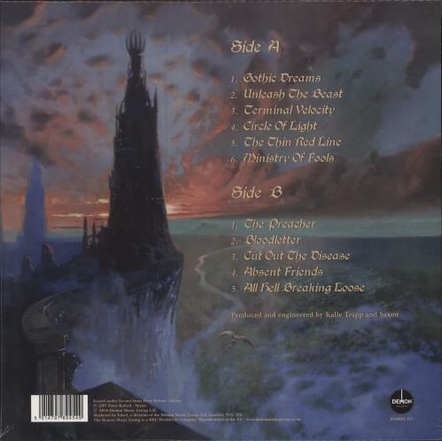 Saxon Unleash The Beast - Gold Vinyl vinyl LP album (LP record) UK SAXLPUN782139