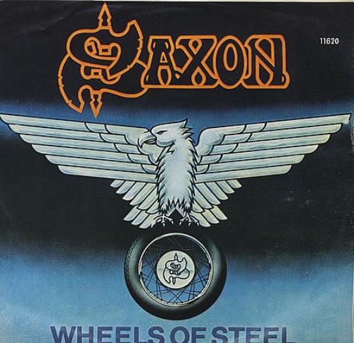 Saxon Wheels Of Steel 7" vinyl single (7 inch record / 45) Mexican SAX07WH396372