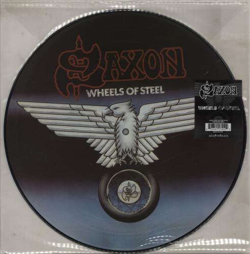 Saxon Wheels Of Steel picture disc LP (vinyl picture disc album) UK SAXPDWH762987