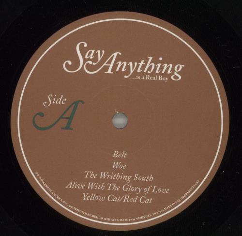 Say Anything ...Is A Real Boy 2-LP vinyl record set (Double LP Album) US SY52LIS878848