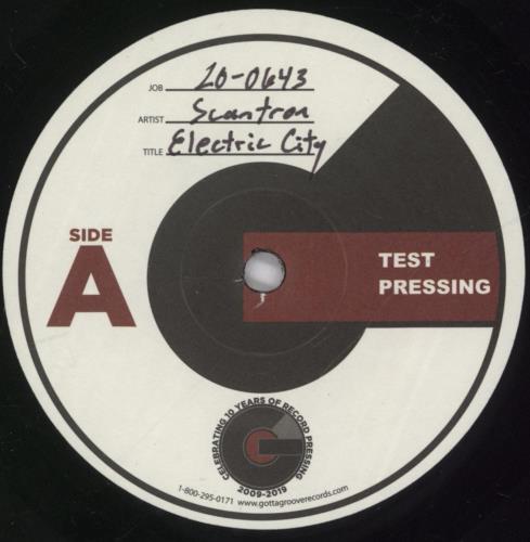 Scantron Electric City - Test Pressing 7" vinyl single (7 inch record / 45) US 0-707EL892748