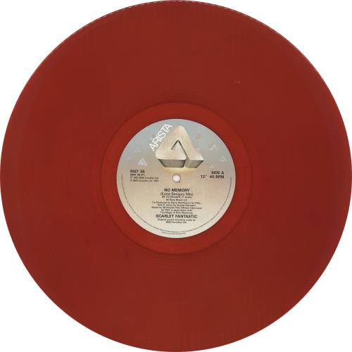 Scarlet Fantastic No Memory - Red Vinyl 12" vinyl single (12 inch record / Maxi-single) UK SCF12NO16673