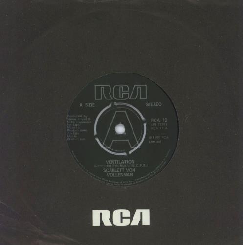 Scarlett Von Vollenman Ventilation 7" vinyl single (7 inch record / 45) UK WGB07VE819425
