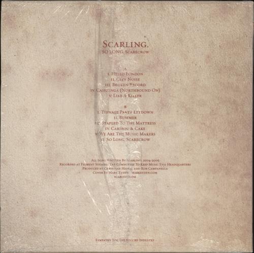 Scarling So Long, Scarecrow - Sealed vinyl LP album (LP record) US ZCJLPSO868750